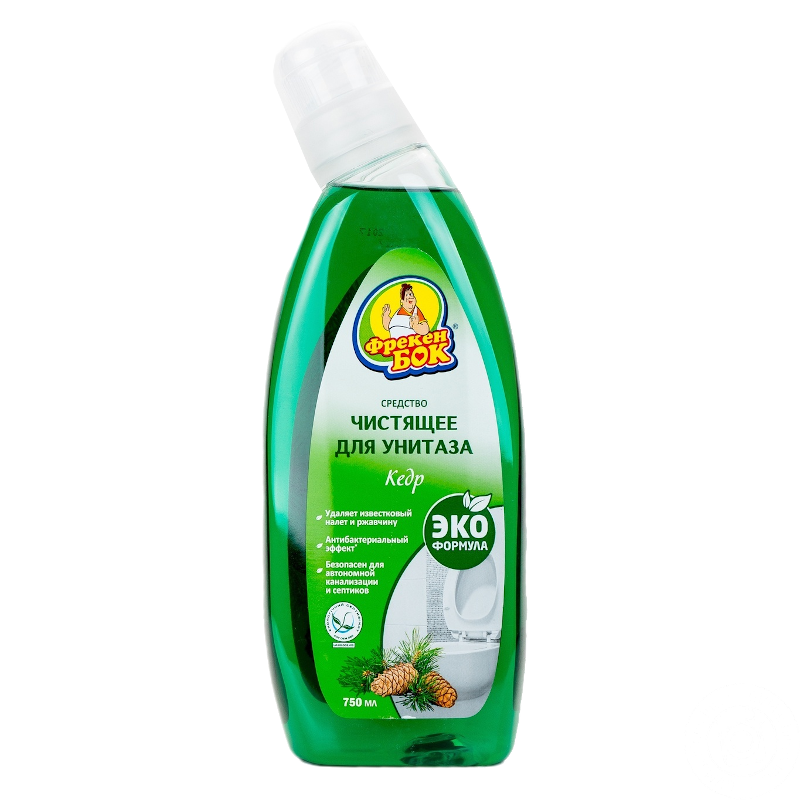 Гель для чищення унітазів ФРЕКЕН БОК Кедр, 750мл